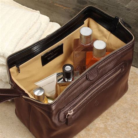 large personalised men's wash bag.